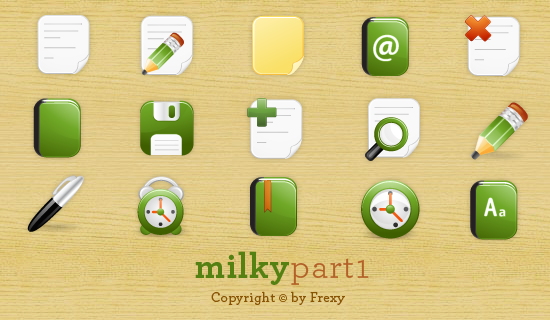 Milky, a professional free vector icon set