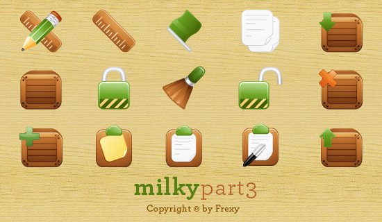  Milky, a free vector icon set - part 3