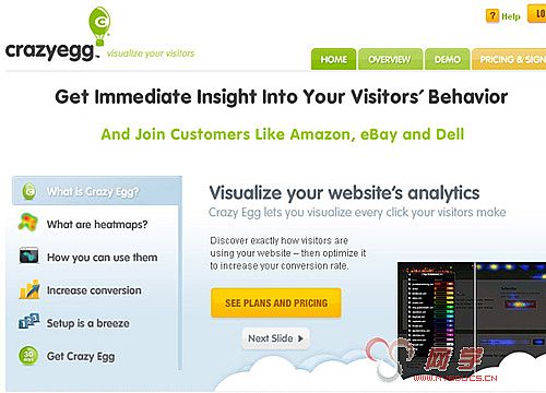 crazyegg 25 Tools to Improve Your Websites Usability