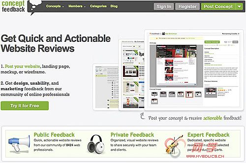 conceptfeedback 25 Tools to Improve Your Websites Usability