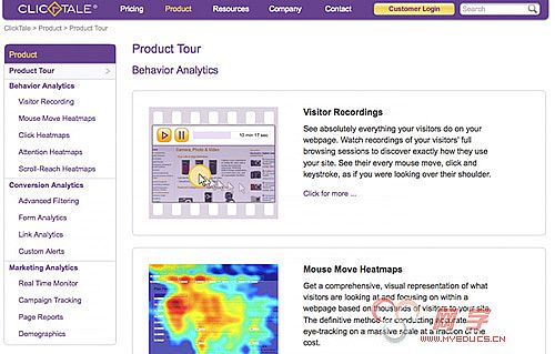 clicktale 25 Tools to Improve Your Websites Usability